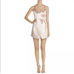 Mustard Seed Metallic Pink/Blush Mini Dress